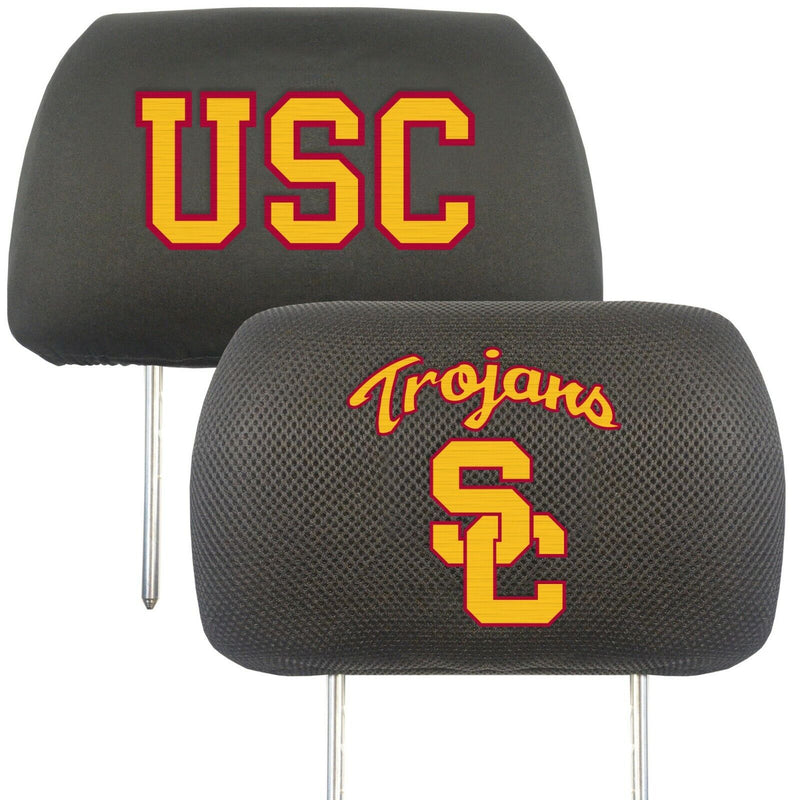 NCAA USC Trojans 2-Piece Embroidered Headrest Cover