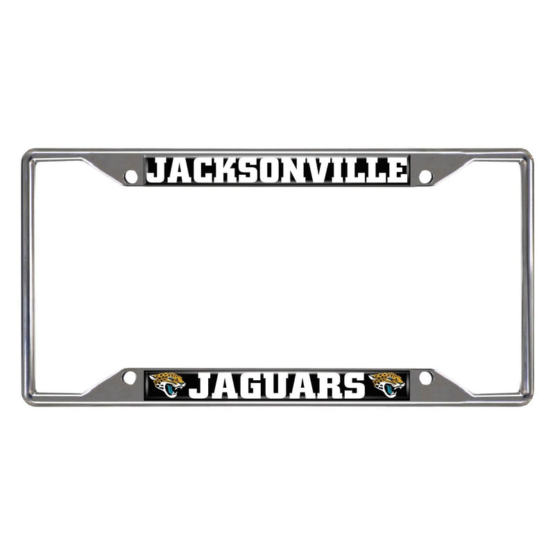 NFL Jacksonville Jaguars Chrome Metal License Plate Frame