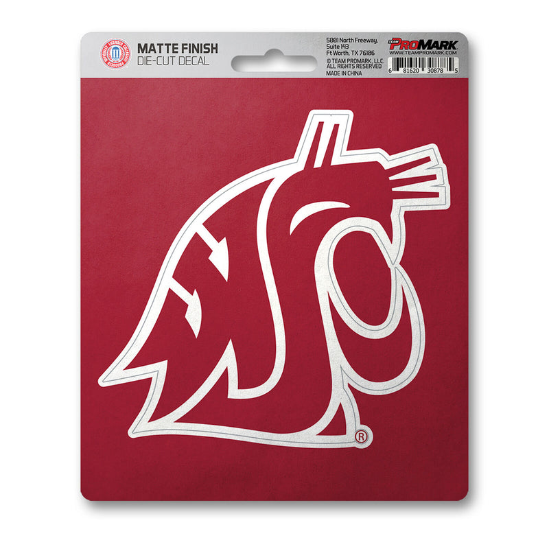 NCAA Washington State Cougars Decal Matte 5"X6.25" Auto Boat Luggage