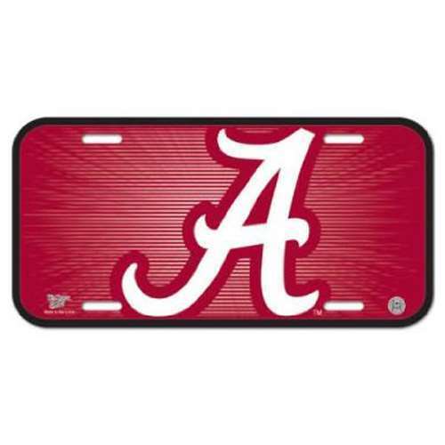 NCAA Alabama Crimson Tide Plastic License Plate