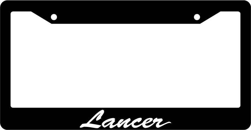 Black License Plate Frame CURSIVE LANCER Auto Accessory Novelty 1590  Mod-GRAPH9856236-3209