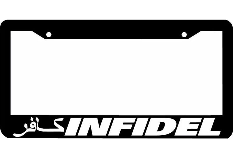 INFIDEL License Plate Frame