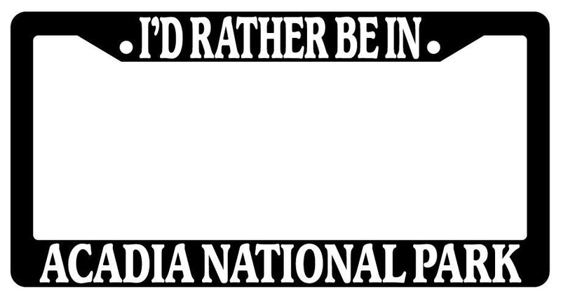 Black License Plate Frame I&