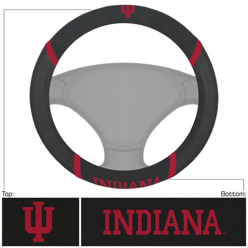 NCAA Indiana Hoosiers Embroidered Steering Wheel Cover