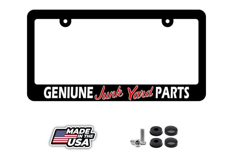 Hot Rod Vintage Old School Funny Genuine Junkyard Parts License Plate Frame