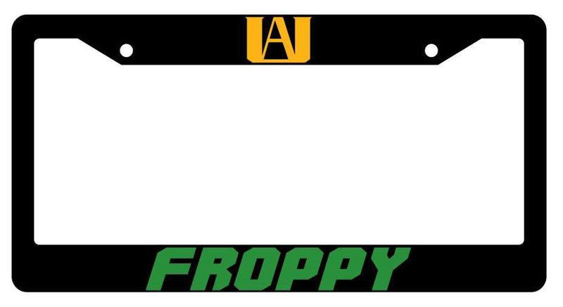 Froppy Black Plastic License Plate Frame Auto My Hero Academia  Mod-GRAPH9856236-2873