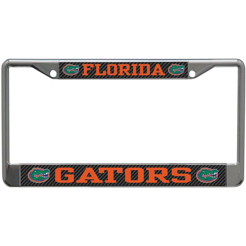 NCAA Florida Gators Metal License Plate Frame - Carbon Fiber