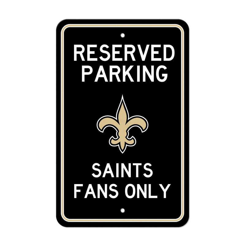 NFL New Orleans Saints Reserved Parking Sign Large Decor 12"x 18"