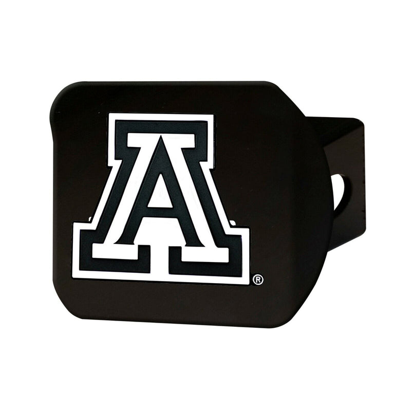 NCAA Arizona Wildcats 3D Chrome on Black Metal Hitch Cover