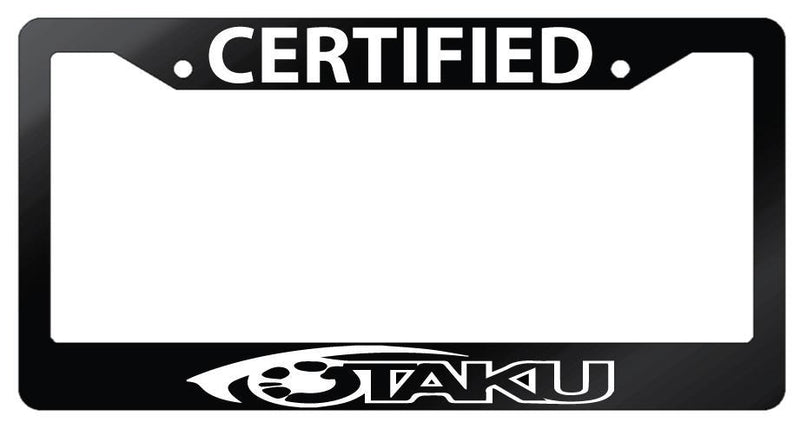 Glossy Black License Frame For Certified Otaku Auto Accessory  Mod-GRAPH9856236-7015