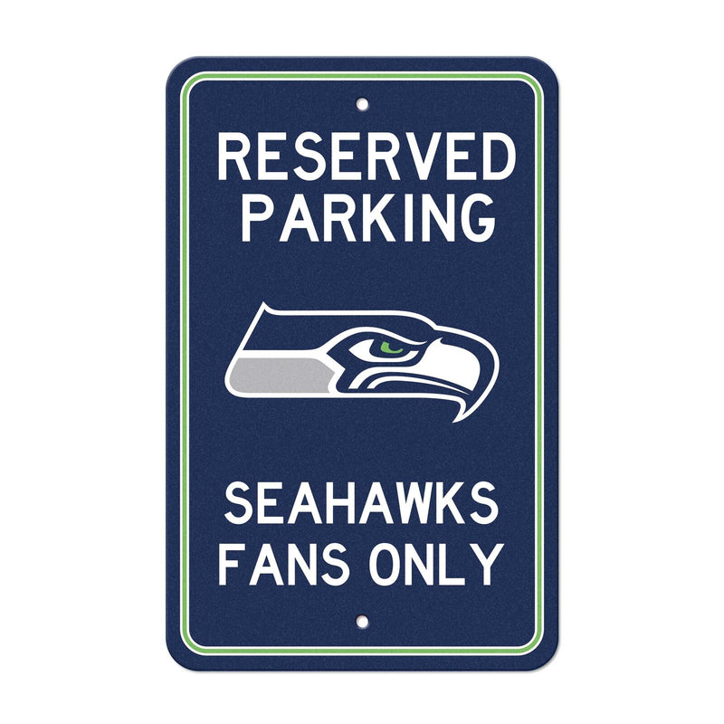 NFL Seattle Seahawks Reserved Parking Sign Large Decor 12"x 18"