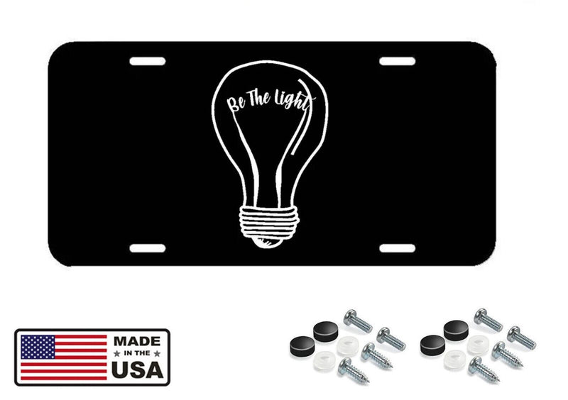 Be The Light License Plate Frame - Cover for Car Truck SUV Christian Jesus