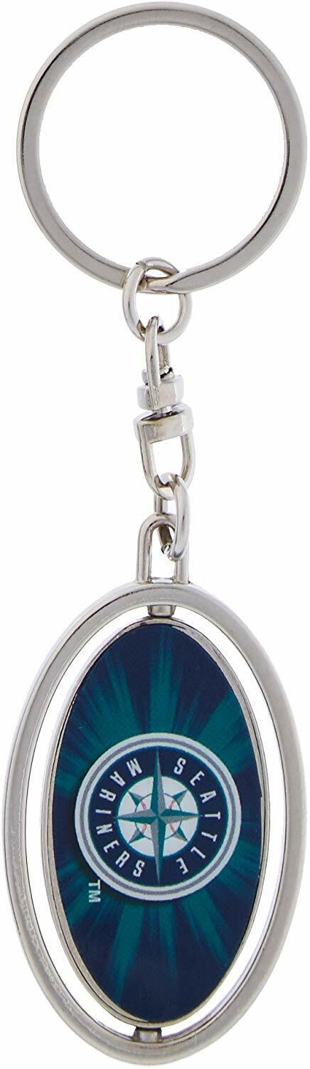 MLB Seattle Mariners Metal Spinner Keychain – License Plate Frame