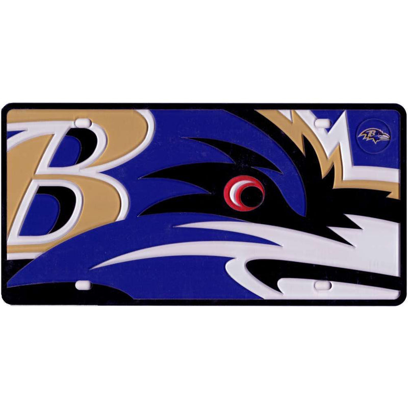 NFL Baltimore Ravens Full Color Mega Inlay License Plate