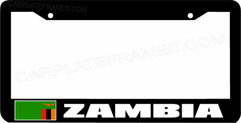ZAMBIA flag License Plate Frame