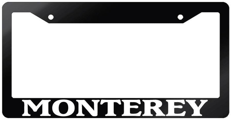 Glossy Black License Plate Frame MONTEREY Auto Accessory 1014  Mod-GRAPH9856236-6942