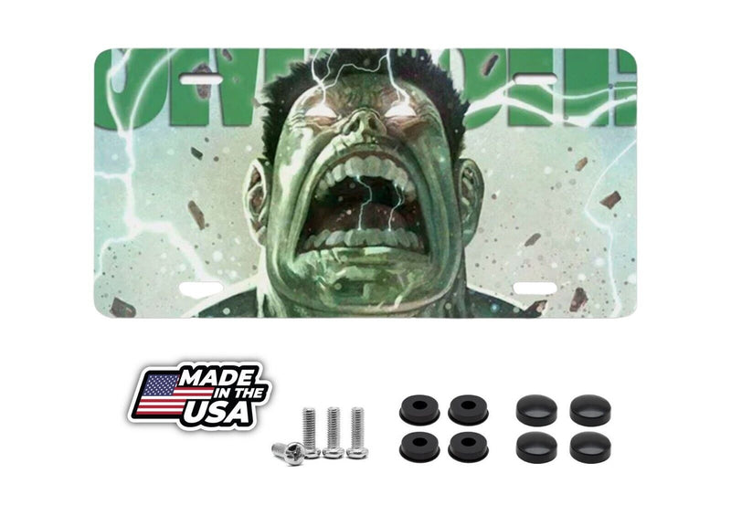 Hulk Avengers Comic Hero Anime License Plate Auto Truck Car Tag Gift
