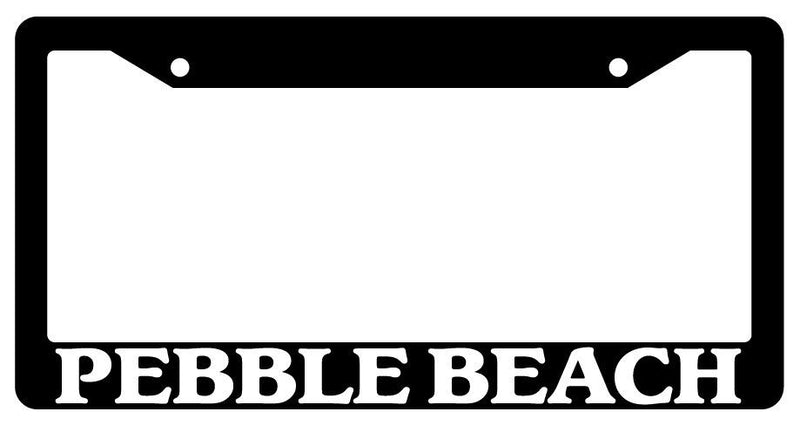 Black License Plate Frame Pebble Beach City State Auto Accessory Novelty 2500  Mod-GRAPH9856236-322
