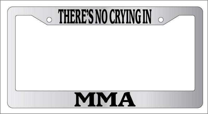 Chrome METAL License Plate Frame THERE&