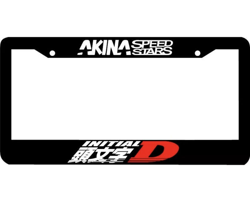new AKINA SPEED STARS KANJI FUKIWARA JDM TOFU SHOP INITIAL D License Plate Frame