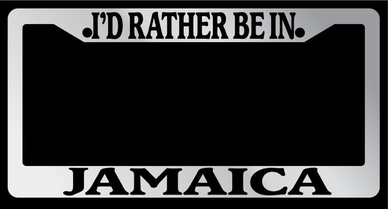 Chrome METAL License Plate Frame I&