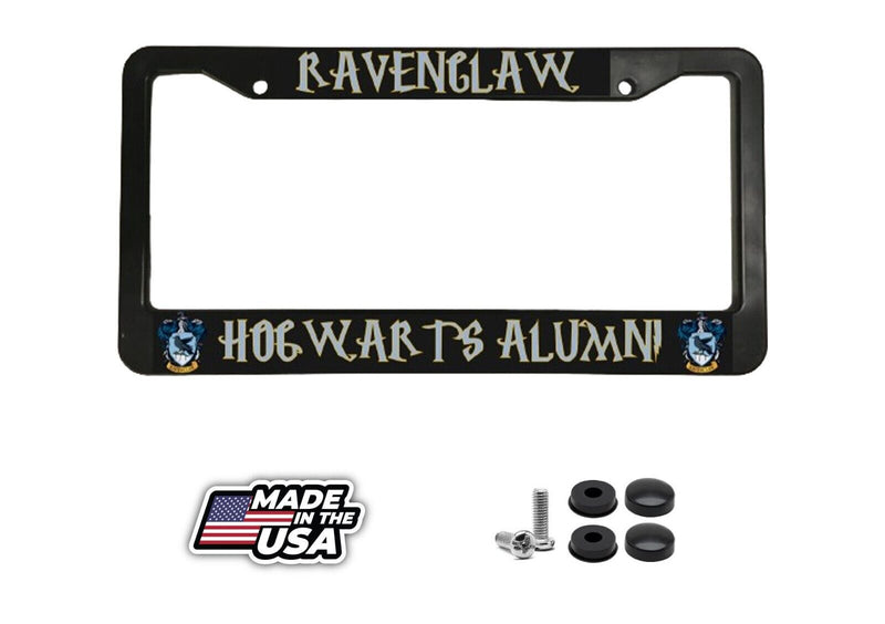 for Harry Potter Ravenclaw Hogwarts Alumni Black Plastic License Plate Frame