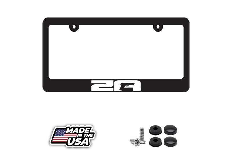 2A Licnese Plate Frame - 2nd Amendment Gun Control