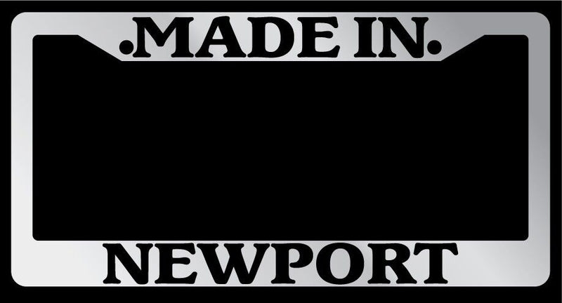 Chrome METAL License Plate Frame Made In Newport Auto Accessory 1033  Mod-GRAPH9856236-10035