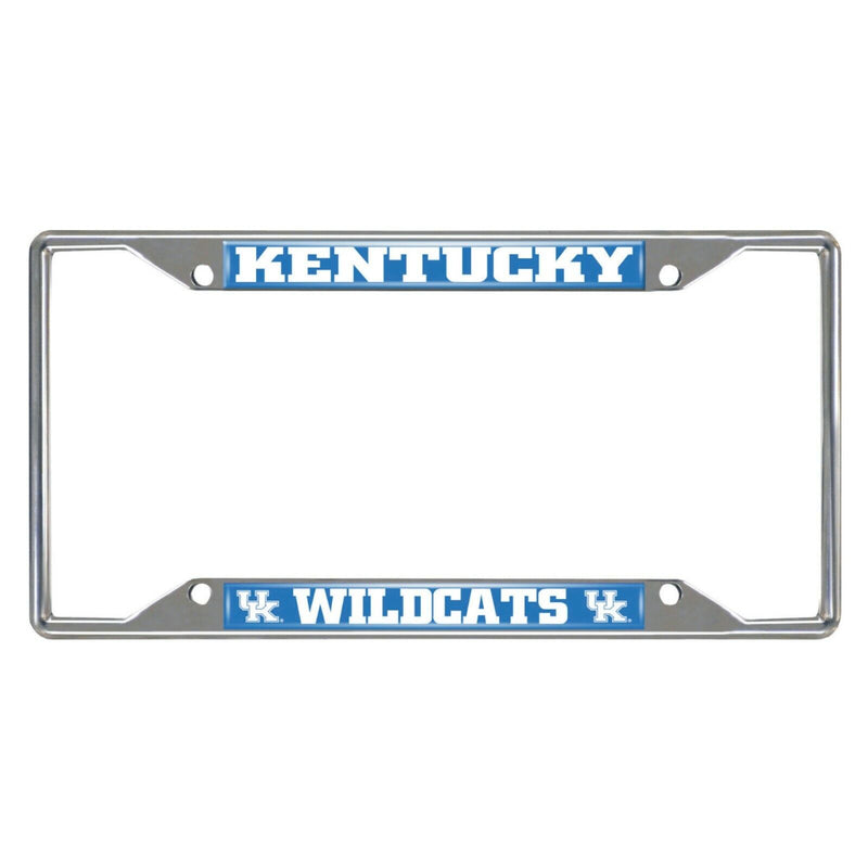 NCAA Kentucky Wildcats Chrome Metal License Plate Frame