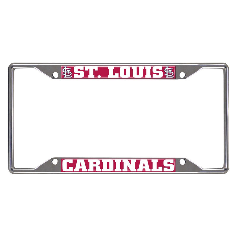 MLB St. Louis Cardinals Chrome Metal License Plate Frame