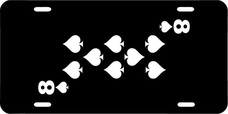 Eight Of Spades Black Vanity License Plate Mod-GRAPH9856236-7735