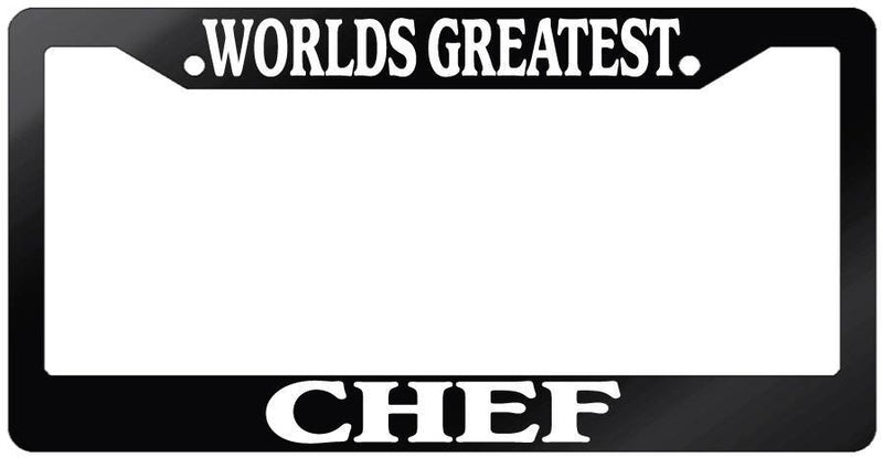 Glossy Black License Plate Frame WORLD&