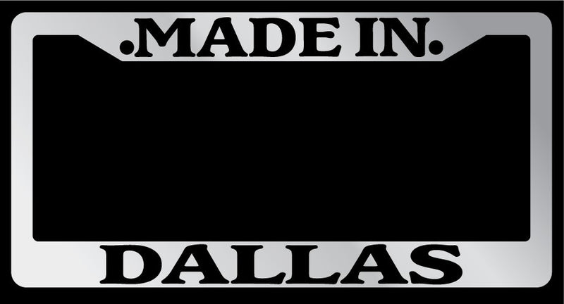 Chrome License Plate Frame Made in Dallas Auto Accessory 2008  Mod-GRAPH9856236-1639