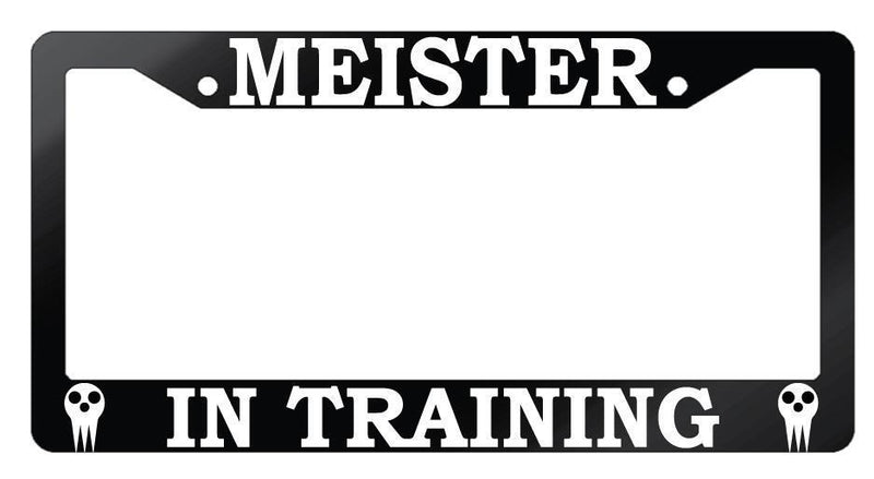 Glossy Black License Frame Meister In Training Auto Accessory Soul Eater  Mod-GRAPH9856236-7308