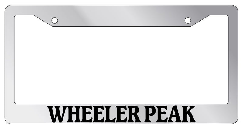 Chrome License Plate Frame Wheeler Peak Auto Accessory Novelty  Mod-GRAPH9856236-4243
