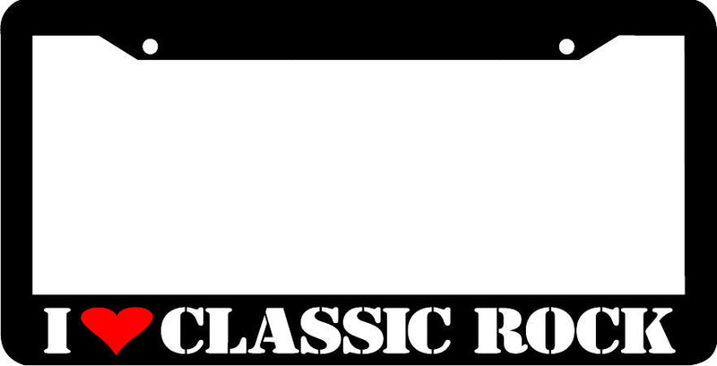 I LOVE CLASSIC ROCK License Plate Frame
