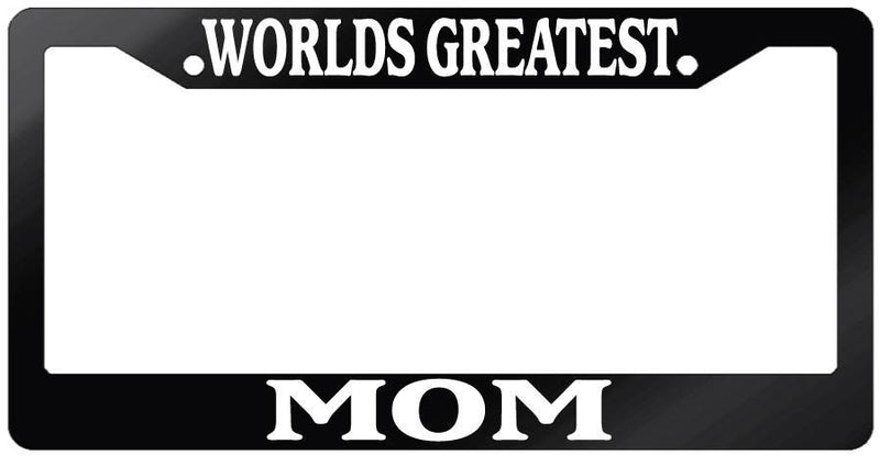 Glossy Black License Plate Frame WORLD&