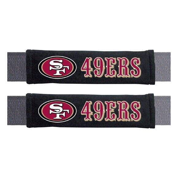 NFL San Francisco 49ers 2-Piece Embroidered Seat Belt Covers