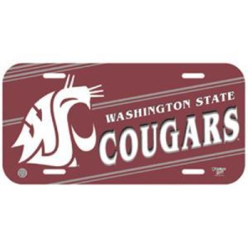 NCAA Washington State Cougars Plastic License Plate