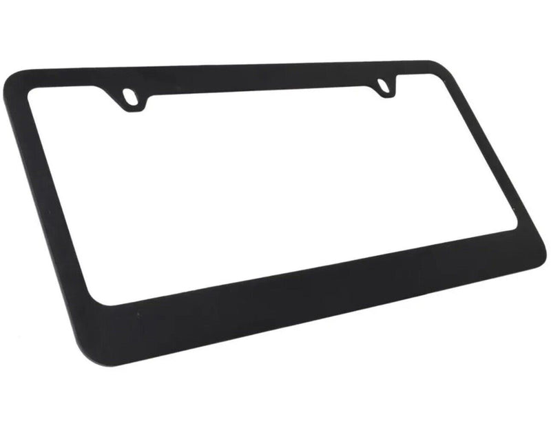 New Classic Blank Plain Black Metal Car Truck Universal Fit License Plate Frame