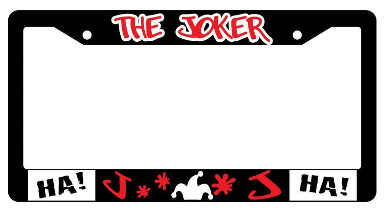 The For Joker Black Plastic License Plate Frame Auto Accessory DC  Mod-GRAPH9856236-737