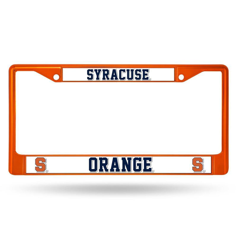 NCAA Syracuse Orange Team Color Chrome License Plate Frame