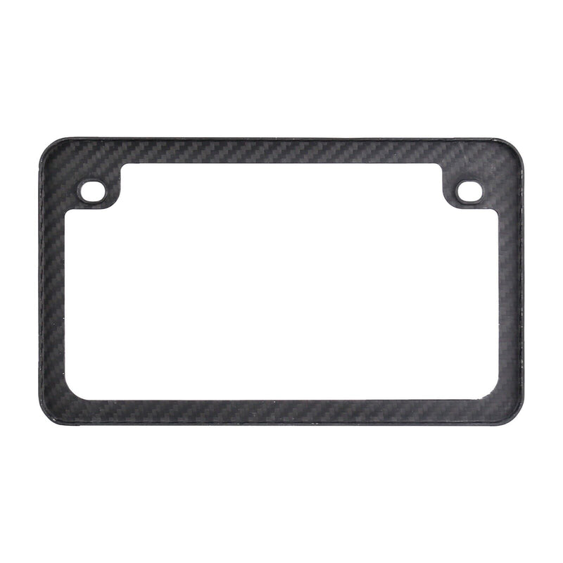 Matte Carbon Fiber Motorcycle License Plate Frame
