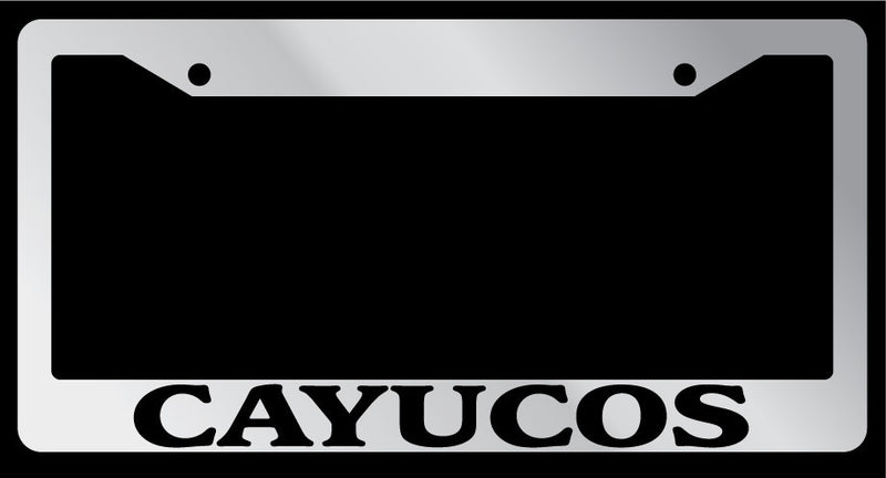 Chrome METAL License Plate Frame CAYUCOS Auto Accessory 1174  Mod-GRAPH9856236-7824