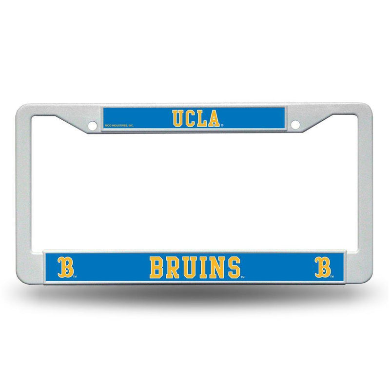 UCLA Bruins White Plastic License Plate Frame