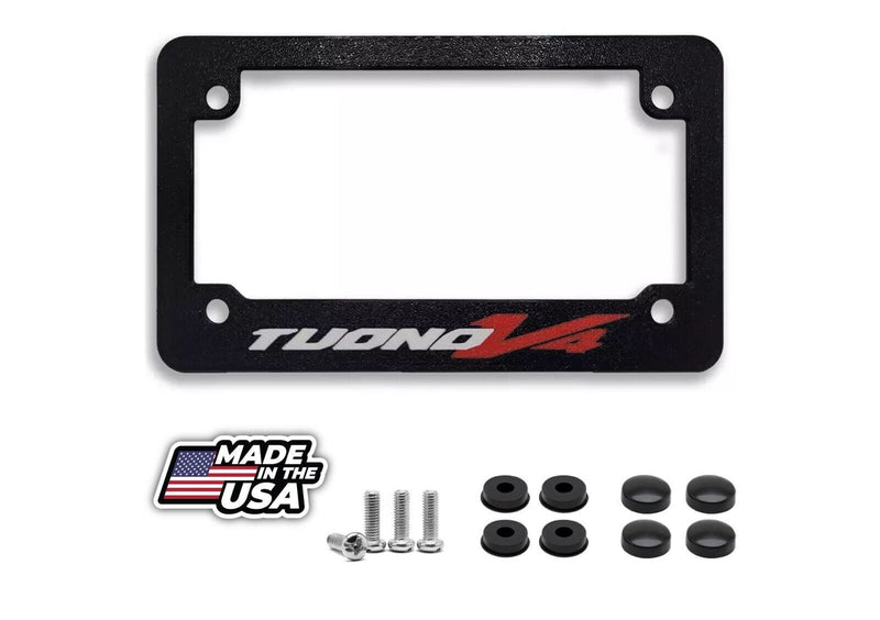 For Aprilia Tuono V4 Textured Motorcycle License Plate Frame (ALL YEARS)