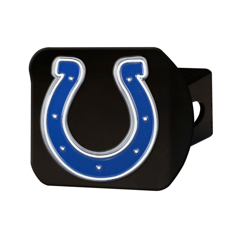 NFL Indianapolis Colts 3D Color on Black Metal Hitch Cover