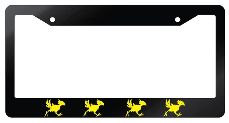 Chocobo LOGO Glossy Black Plastic License Plate Frame Final Fantasy  Mod-GRAPH9856236-7914