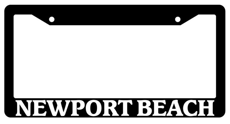 Black License Plate Frame Newport Beach City State Auto Accessory Novelty2411  Mod-GRAPH9856236-3165