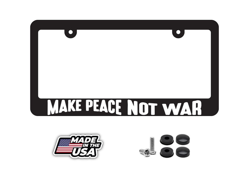 Make Peace Anti War Hippie Love Car Truck Auto License Plate Frame